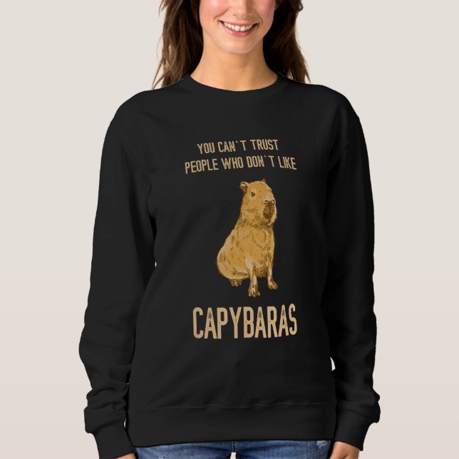 Capybara You Can t Trust People Rodent Animal Capy T Shirt (Framsida)