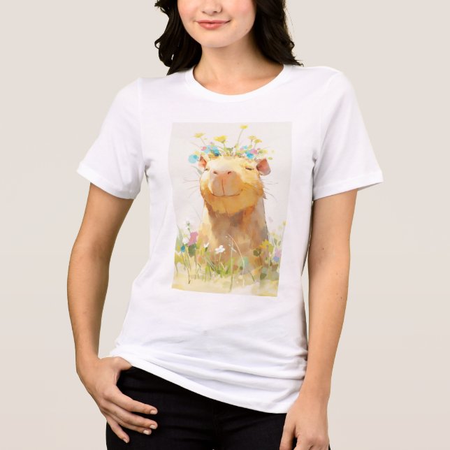 Capybara Zen-ögonblick T Shirt (Framsida)