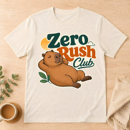 Capybara Zero Rush Club Avslappnad Retro T-Shirt