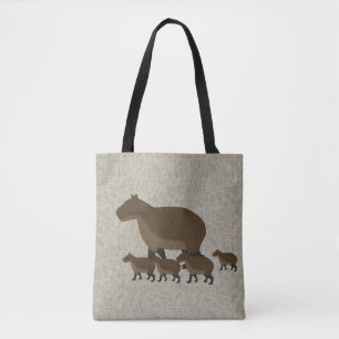 Capybaraen all över toto hänger lös tygkasse