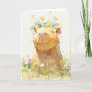 Capybarans Zen-ögonblick Kort
