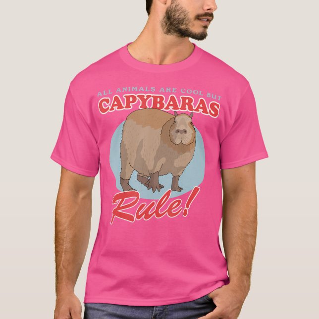 Capybaras är Coola Rodent Capybara T Shirt (Framsida)