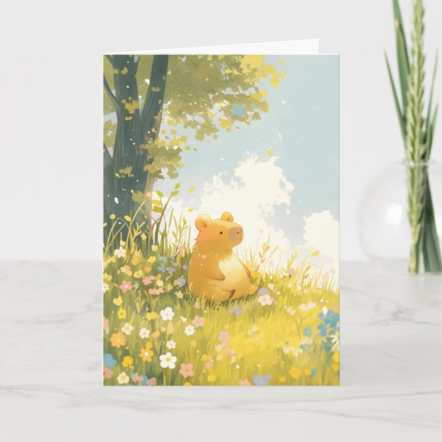 Capybaras Avslappningsplats Kort (Framsida)