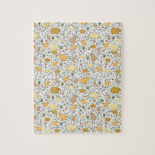 Capybaras i Gult Pussel