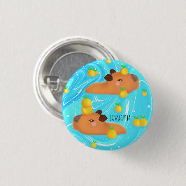 Capybaras i Vatten med Orangar Knapp