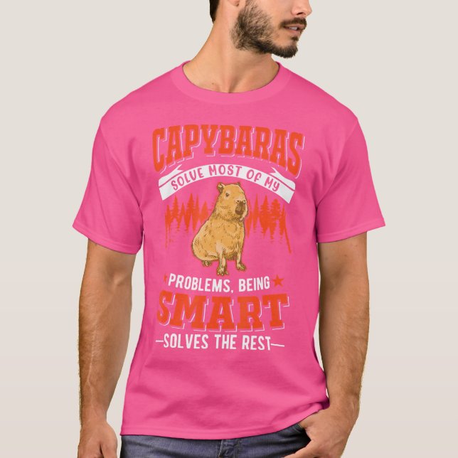 Capybaras löser de flesta av mina problem Capybara T Shirt (Framsida)