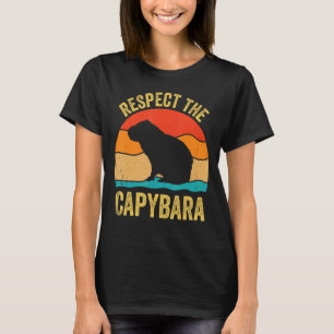 Capybaras Shirt respekterar Capybara Cavy Rodent L T