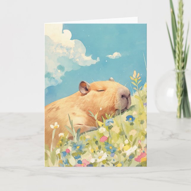 Capybaras tupplur kort (Framsida)