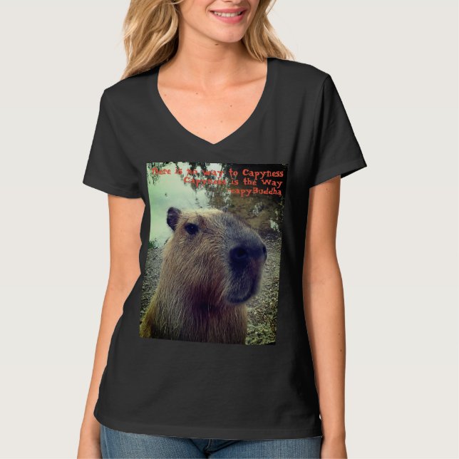 Capybaravishet T Shirt (Framsida)