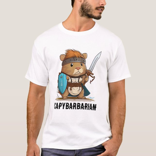 Capybarbarian Tee (Framsida)