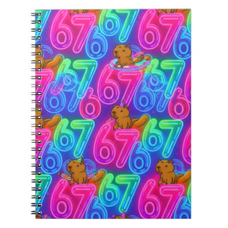 Capybaror med 67 Notebook Anteckningsbok