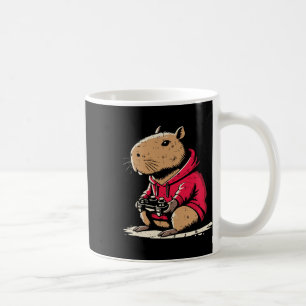 Capyra Gamer Roligt Videospel Capy Gnagare Pojkar Kaffemugg