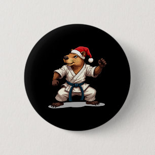 Capyra Karate jul Martial Arts Santa Hat Hol Knapp