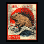 Capyzilla _ Kanagwa Wave Japan _ Cool Rodent Capyb Poster<br><div class="desc">Capyzilla _ Kanagwa Wave Japan _ Cool Rodent Capybara</div>