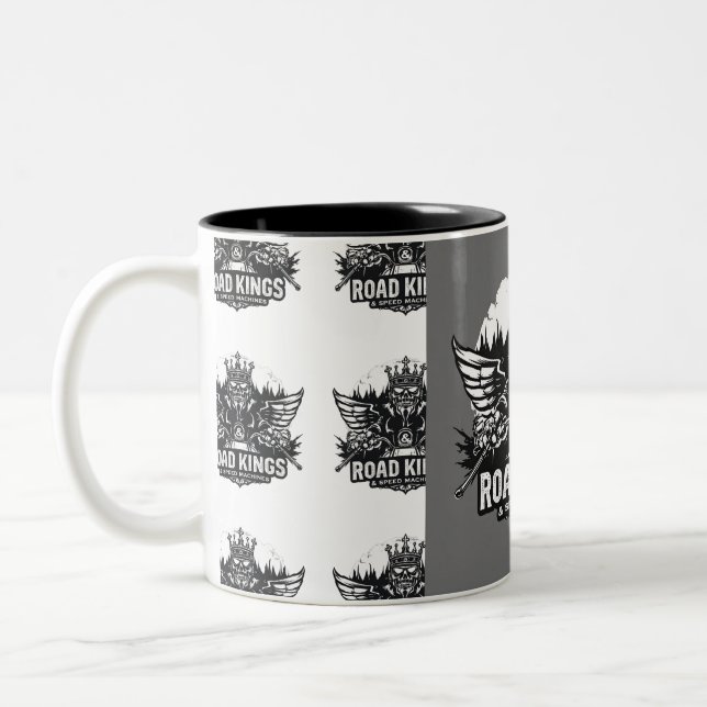 Car & Bike Adventure Mug  Två-Tonad Mugg (Vänster)