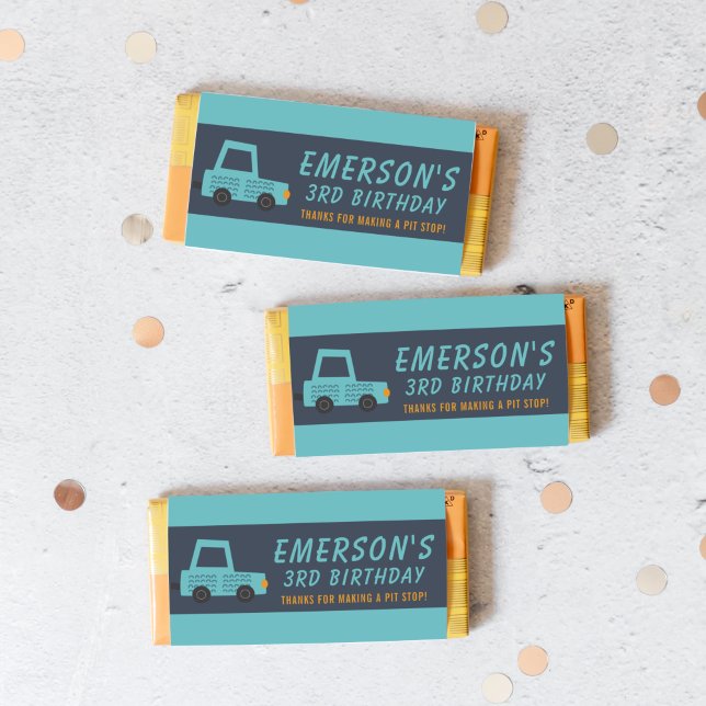 Car Boy's Birthday Candy Pub Wrapper Favor (Skapare uppladdad)