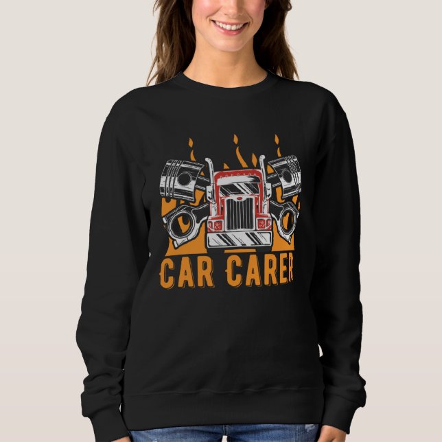 Car Carer Mechanic Driver Car Repair Driving Car T Shirt (Framsida)