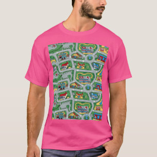 Car City Carpet Road Matta 90S Nostalgic Leksak T Shirt