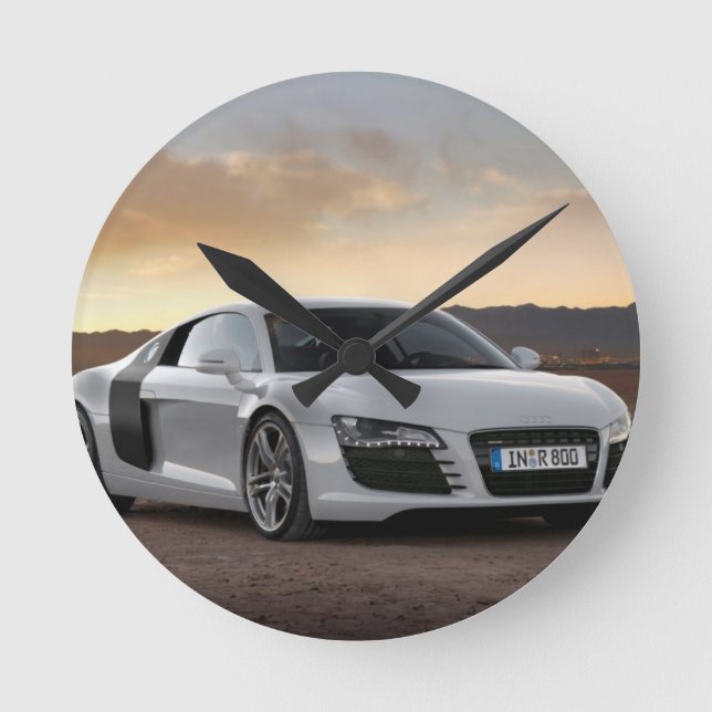 Car Clock Rund Klocka (Framsida)