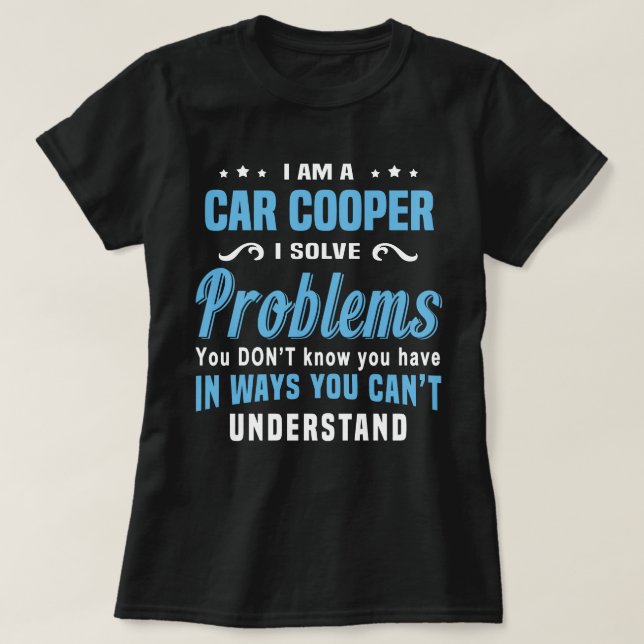 Car Cooper T Shirt (Design framsida)