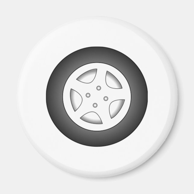 Car Däck Magnet (Framsidan)