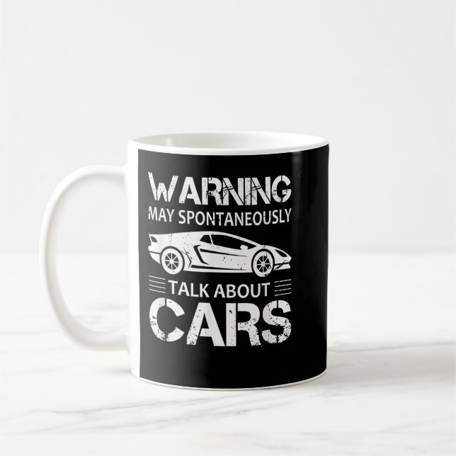 Car Dealer Warning May Spontaneously Start Talking Kaffemugg (Vänster)