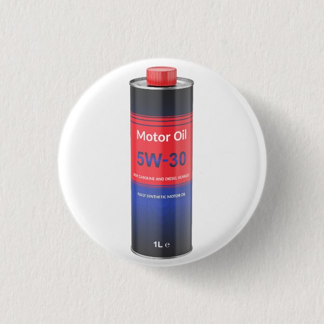 Car engine oil tin bottle knapp (Framsida)