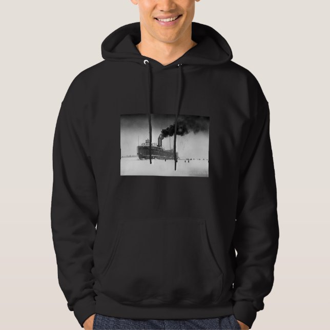 Car Ferry Ann Arbor #5 utanför Marine City, Michig Hoodie (Framsida)