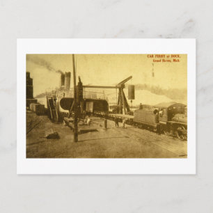Car Ferry at Dock, Grand Haven, Michigan Vykort