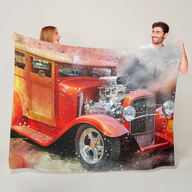 Car Fleece Blanket (På plats)