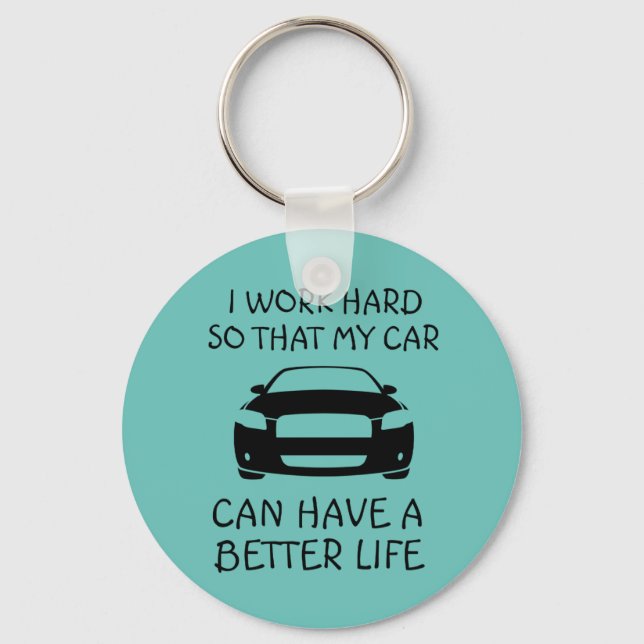 Car Gift, Car Keychain, Funny Automotive Gifts, Nyckelring (Framsida)