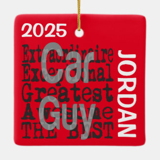 Car Guy Extraordinaire Julgransprydnad Keramik