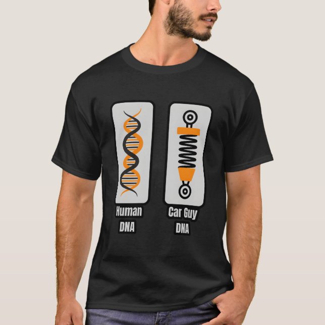 Car Guy Hu Dna Car Guy Dna T Shirt (Framsida)