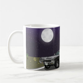 Car in desert night kaffemugg