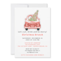 Car Lastbil God jul Brunch Dinner White