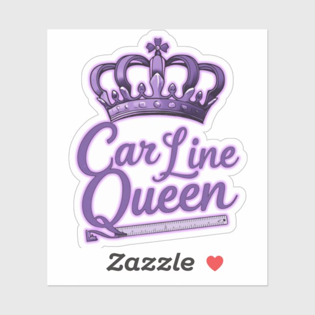 Car Line Queen Klistermärken (Ark)