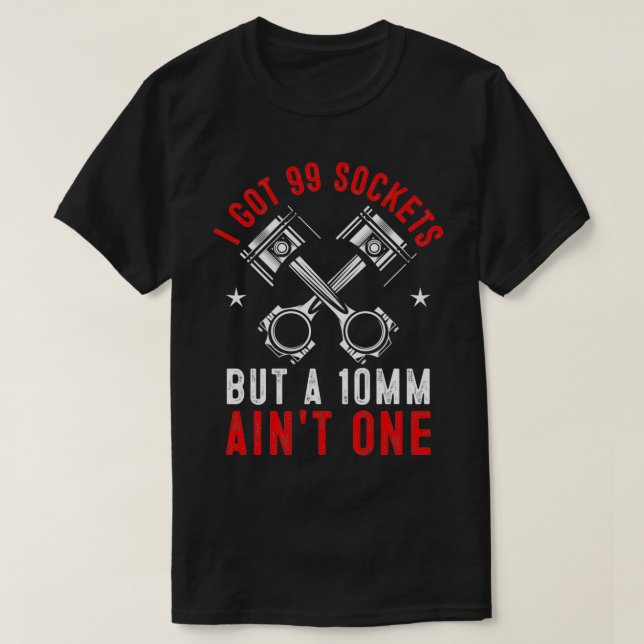 Car Mechanic Garage Auto Mechanic Mechanicial Gift T Shirt (Design framsida)