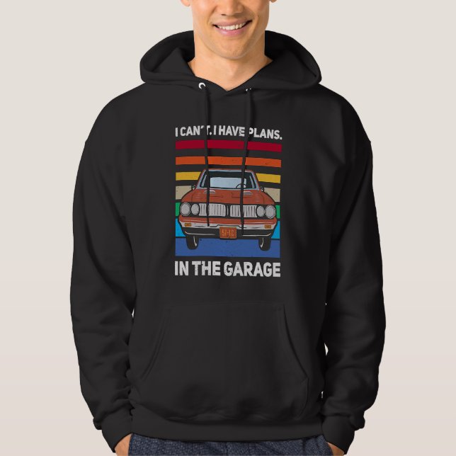 Car Mechanic Garage  Diesel  & Car Mechanic Hoodie (Framsida)