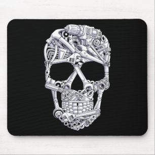 Car Mechanic Verktyg Skull Garage Halloween Costum Musmatta