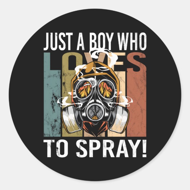 Car Painter Runt Klistermärke (Framsida)