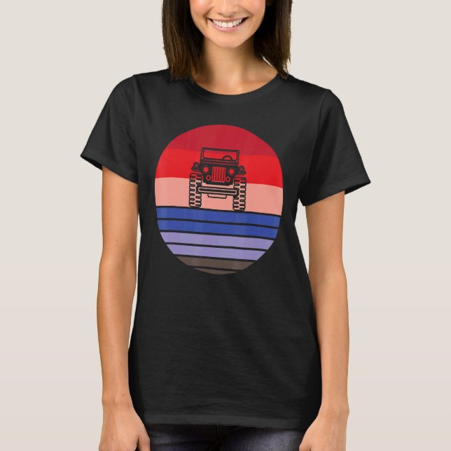 CAR Quad Bike av Roading 5X5 Mudding Enthusiast T Shirt (Framsida)