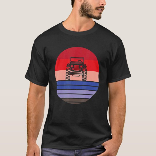 CAR Quad Bike Off Roading 5X5 Mudding Enthusiast T Shirt (Framsida)