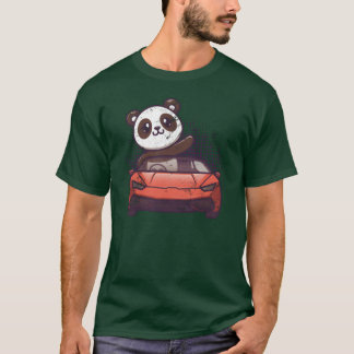 Car Racing Cute Kawaii Racecar Funny Panda Lover g T Shirt