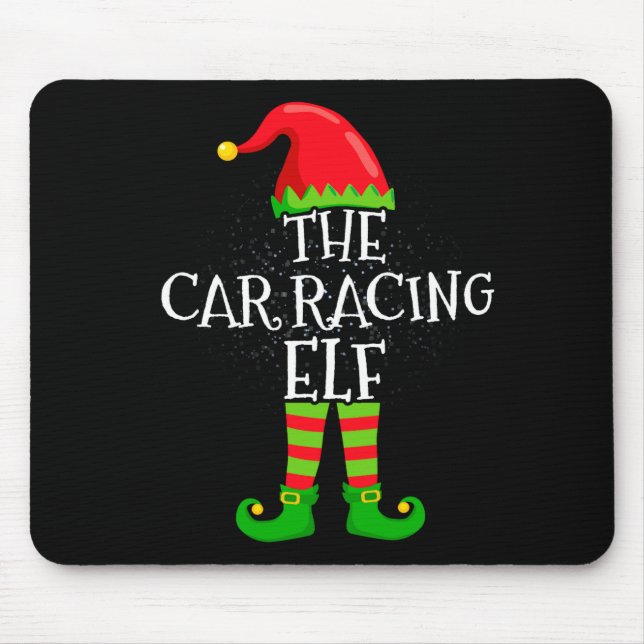Car Racing Elf Family Matching Christmas Group  Musmatta (Framsidan)