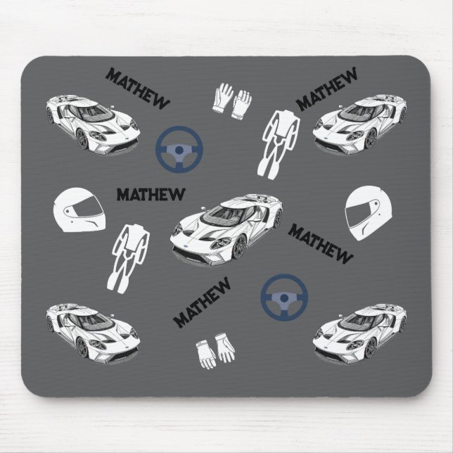Car racing Mousepad Musmatta (Framsidan)