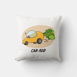 Car-rod Funny Carrot Pun Kudde