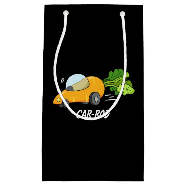Car-rod Funny Carrot Pun Mörk BG (Framsidan)