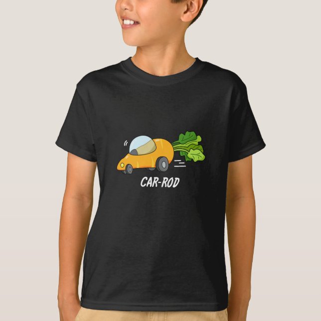 Car-rod Funny Carrot Pun Mörk BG T Shirt (Framsida)