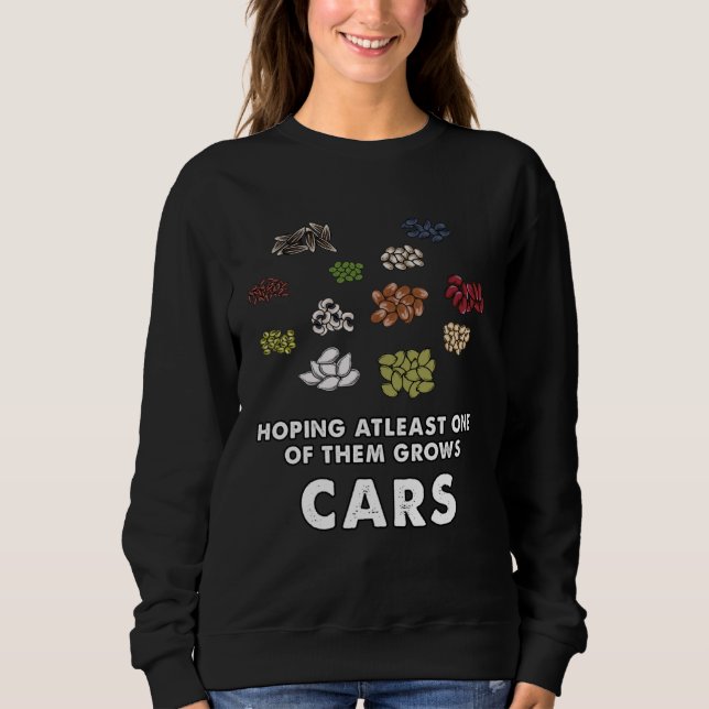 car  Seeds growth meme T Shirt (Framsida)