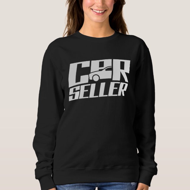 Car Seller Used Cars Automobile Selling Salesman T Shirt (Framsida)